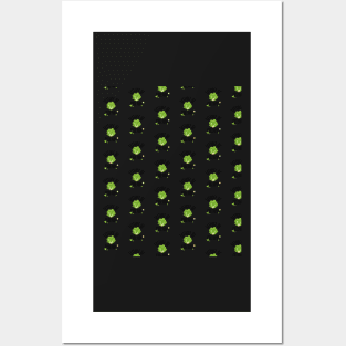 Salad Illustration Pattern Veggie Friends Funny Saying Posters and Art